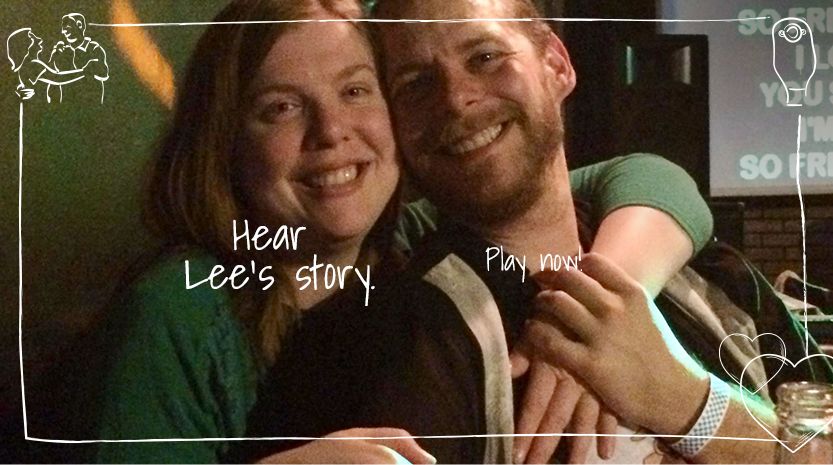 미소 짓는 남자와 여자