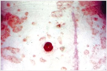 Nahaufnahme einer weißen Fläche